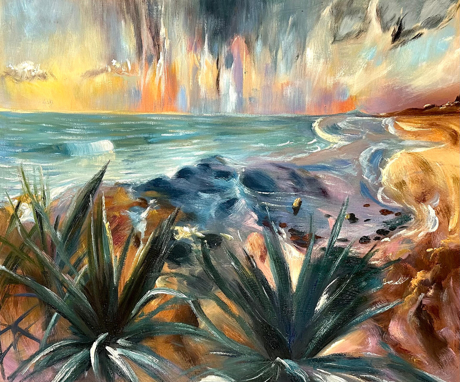 Noosa in Motion, Oil on canvas, 70cm x 60cm