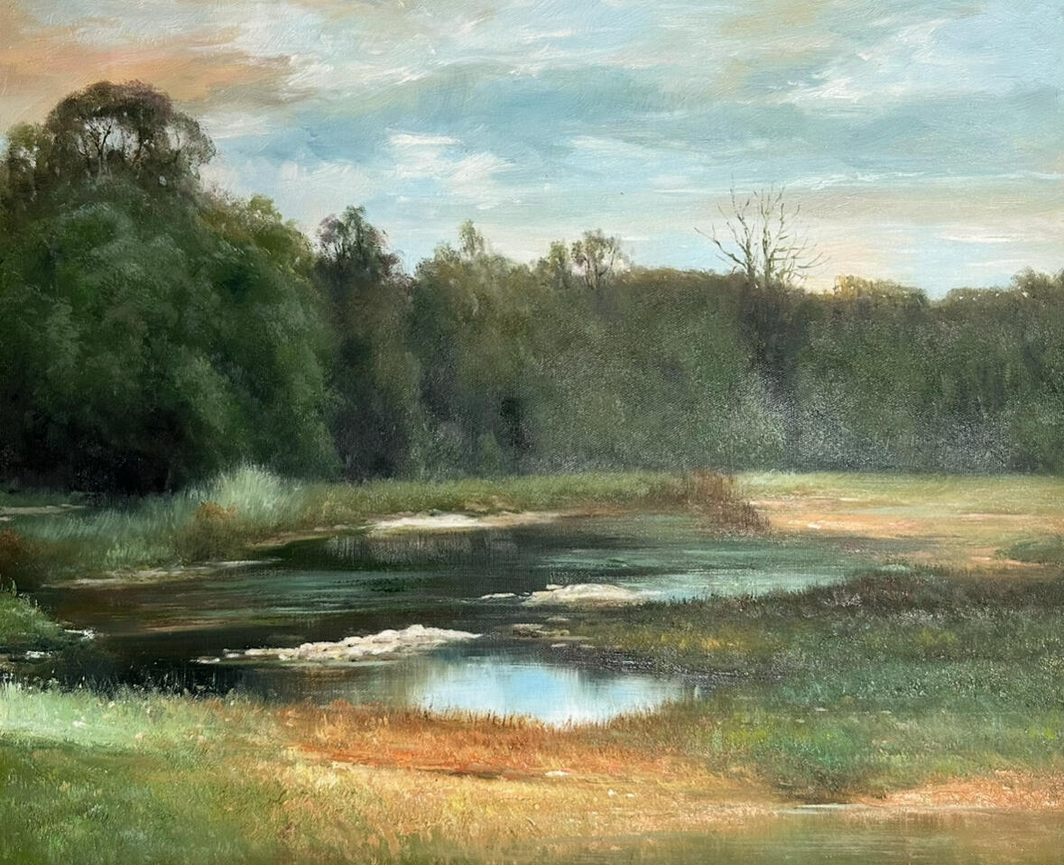 Minnippi Parklands, 2020, Oil on Canvas, 50cm x 40cm