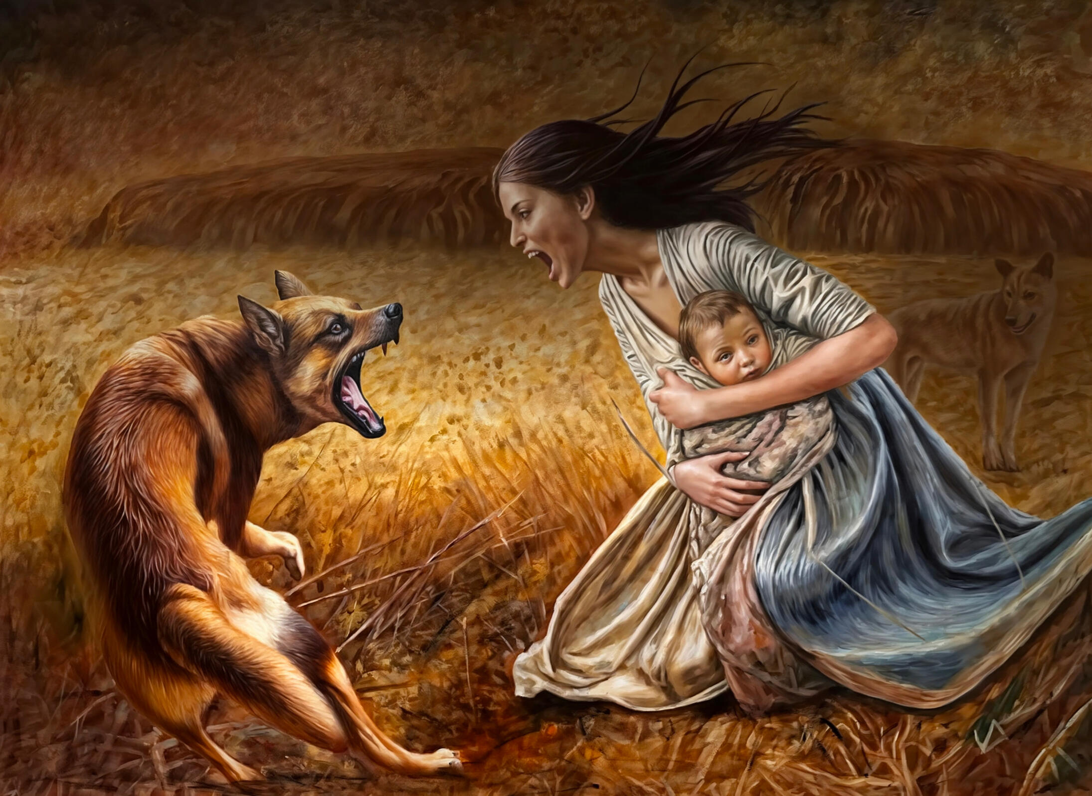 Not My Daughter, 2023, Oil on Linen, 110cm x 100cm